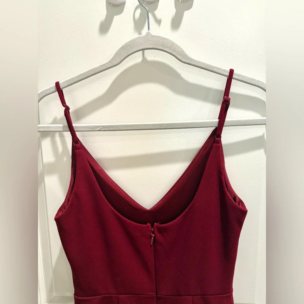 Lulus Infinite Glory Wine Red Maxi Dress NWOT - Picture 6 of 9